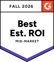 G2 Best Estimated ROI, Mid-Market, Fall 2026